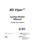 Lysing Heater Manual