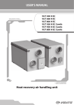 USER`S MANUAL Heat recovery air handling unit