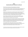 NPCA Detention/Retention Calculator User Manual