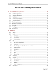 AG-268 SIP user manual