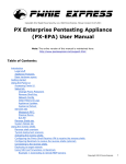 PX Enterprise Pentesting Appliance (PX-EPA) User Manual