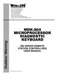 mdk-864 microprocessor diagnostic keyboard