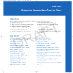 Chapter 3: Computer Assembly—Step by Step