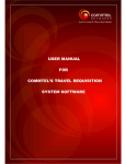 user manual for commtel`s travel requisition system software