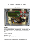 EDF Cell Stretcher Controller User Manual