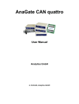 AnaGate CAN quattro - Manual
