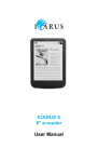 ICARUS 8 8" e-reader User Manual