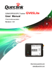 GV65Lite User Manual - Rainbow wireless. Quectel, Queclink, Maestro
