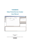 Video Portal Service Creator User Manual