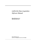 LabScribe Data Acquisition Software Manual.