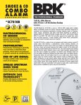 the BRK Electronics SC7010B Cut Sheet