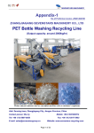 Appendix-1 PET Bottle Washing Recycling Line