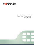 FON-370i Telephone User Guide - FortiVoice