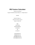 IRS Factors Calculator