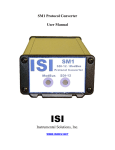 SM1 Protocol Converter User Manual Instrumental Solutions, Inc.