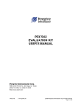 PE97022 EVALUATION KIT USER`S MANUAL