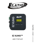 ELATION EZ KLING - USER MANUAL ver 1