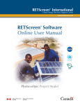 RETScreen - Photovoltaic Project Model