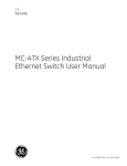 MC-4TX Series Industrial Ethernet Switch User Manual