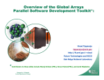 Global Arrays with hands-on time