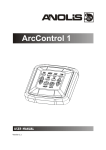 User manual ArcControl 1 - AV