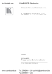 USER MANUAL - Camboard Electronics