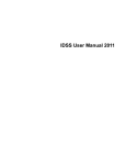 IDSS User Manual 2011 - IDSS updates