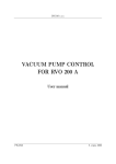 RVO 200A Pump Control User Manual