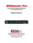 RIGblaster pro - West Mountain Radio