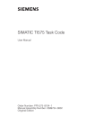 SIMATIC TI575 Task Code - Service, Support