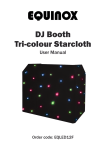 DJ Booth Tri-colour Starcloth