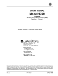 Model 9300 - Lake Shore Cryotronics, Inc.