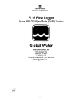FL16 manual - Global Water Instrumentation, Inc.