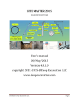 SITE MASTER 2015 User`s manual 30/May/2015 Version 4.0.1.0