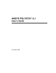 ANSYS POLYSTAT 12.1 User`s Guide