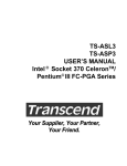 TS-ASL3 TS-ASP3 USER`S MANUAL Intel