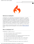 CodeIgniter User Guide : Welcome to CodeIgniter