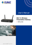 User`s Manual of Wireless Presentation Gateway