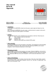 User manual ALFA 59 Hygrostat.