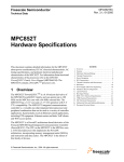 Freescale Semiconductor MPC852TVR50A datasheet: pdf