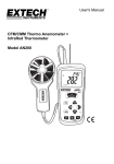 User`s Manual CFM/CMM Thermo Anemometer + InfraRed