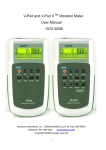V-Pod and V-Pod II Vibration Meter User Manual 10/31/2008