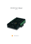 CIE-H10 User`s Manual