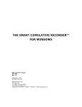 the smart cumulative recorder™ for windows