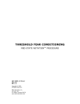 THRESHOLD FEAR CONDITIONING