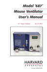 Model 687 Mouse Ventilator User`s Manual