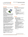 xPico Wi-Fi SMT Embedded Device Server Datasheet