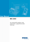 User Manual MIC-3043