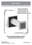 user`s manual single-room reversible energy regeneration ventilator
