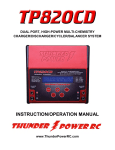 TP820CD Charger Manual